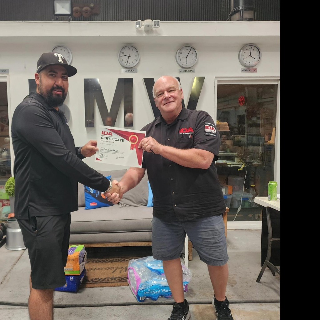 Jorge IDA Certified Detailer Handshake